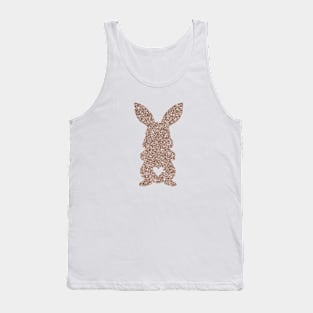 Easter Glitter Rabbit Silhouette Tank Top